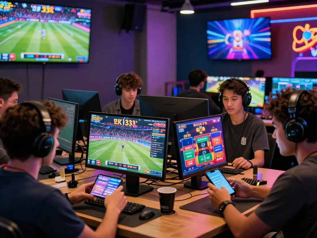 Exciting EK 333 online betting scene with diverse players enjoying mobile gaming.