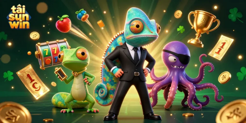 Experience thrilling gameplay as you tải sun win in a vibrant casino scene featuring dynamic characters and exhilarating elements.